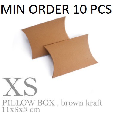 

PB01 XS 11x8x3 cm Pillow Box Paper Bag Kotak Hadiah Dus Souvenir