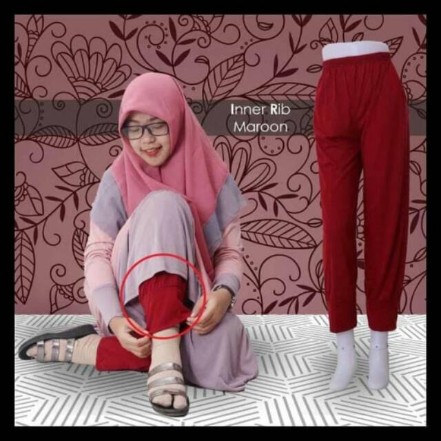 Paket Hemat Isi 3pcs Celamis Aladin / Celana Dalaman Gamis Aladin / Celamis Aladin Kaos / Inner Gamis Aladin / Celana Harian Model Aladin / Celana Dalaman Gamis Aladin Wanita