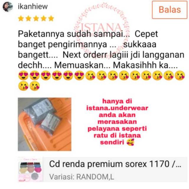 CELANA DALAM WANITA SOREX/CD WANITA DEWASA RENDA LEMBUT/CD BIG SIZE /CELANA DALAM JUMBO