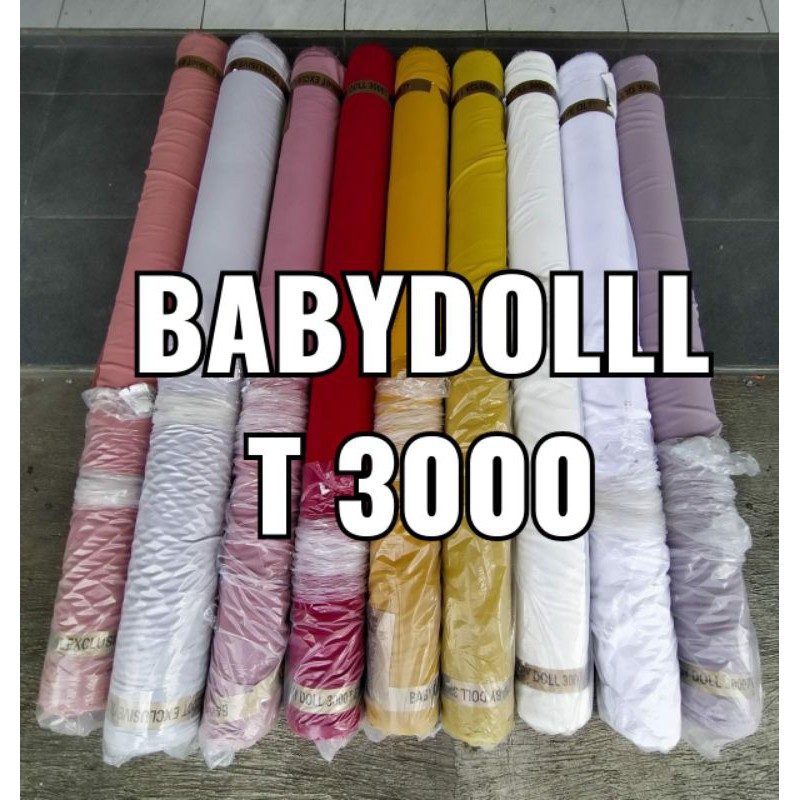 1 Roll Kain  Ceruty Baby Doll - Kain Ceruti Bahan Hijab Gamis (50 yard)