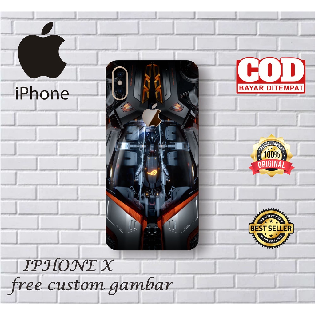 GARSKIN/STICKER HANDPHONE IPHONE X CUSTOM