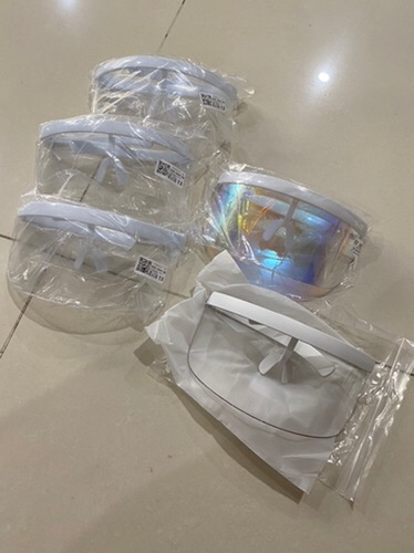 Oversized Exaggerated Visor Wrap Shield Large Mirror | Eye Shield | Eyeshield | Nopeet Inspired Toybox