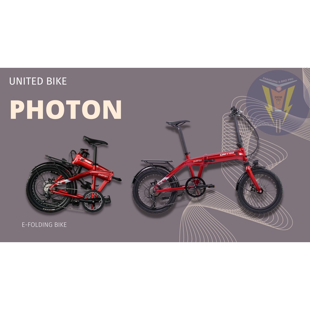 Sepeda lipat listrik Photon by United bike