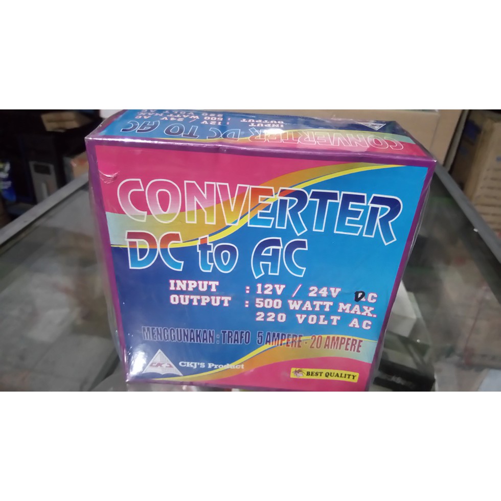 KIT INVERTER DC 12V-24V AC220 500W HEATSINK TEBAL KIPAS