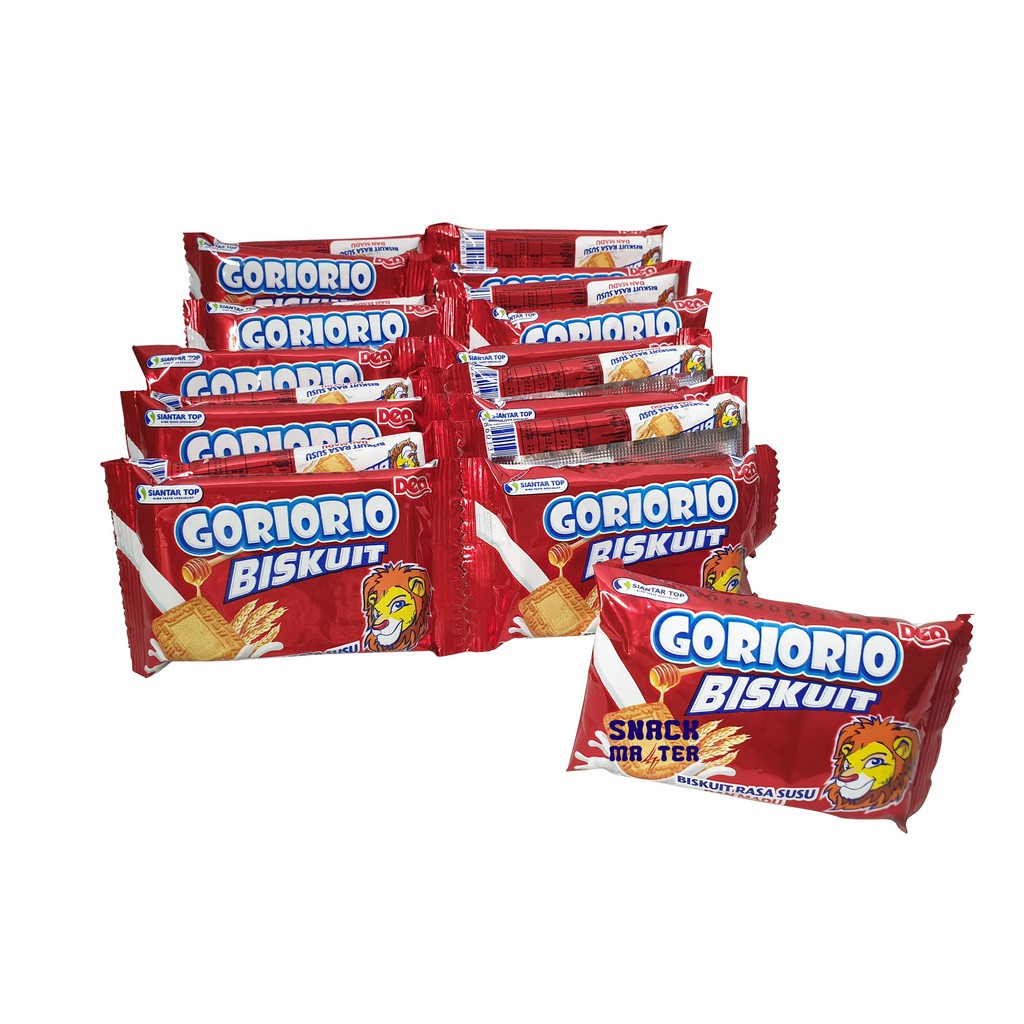 

Goriorio Biskuit Susu - Netto 20 bks x 16 gr