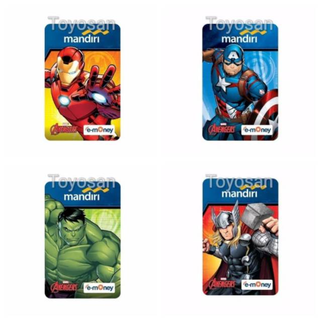 Kartu Emoney Etoll Mandiri saldo 0 - Avengers