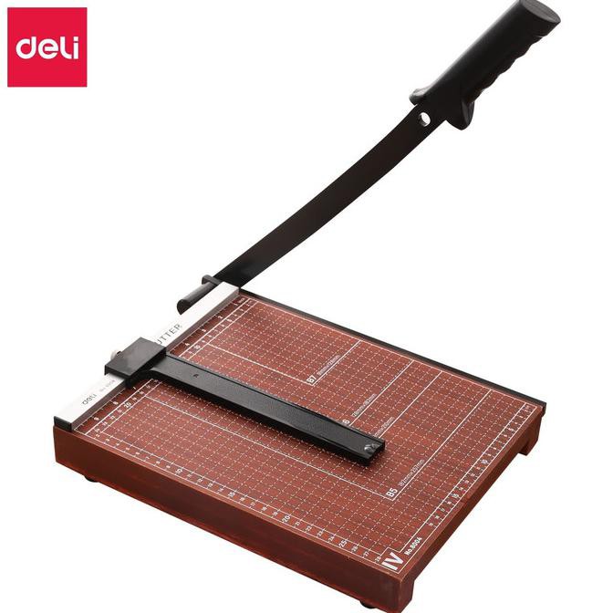 

✨BISA COD✨ Deli Pemotong kertas A4 Paper Trimmer anti slip E8004