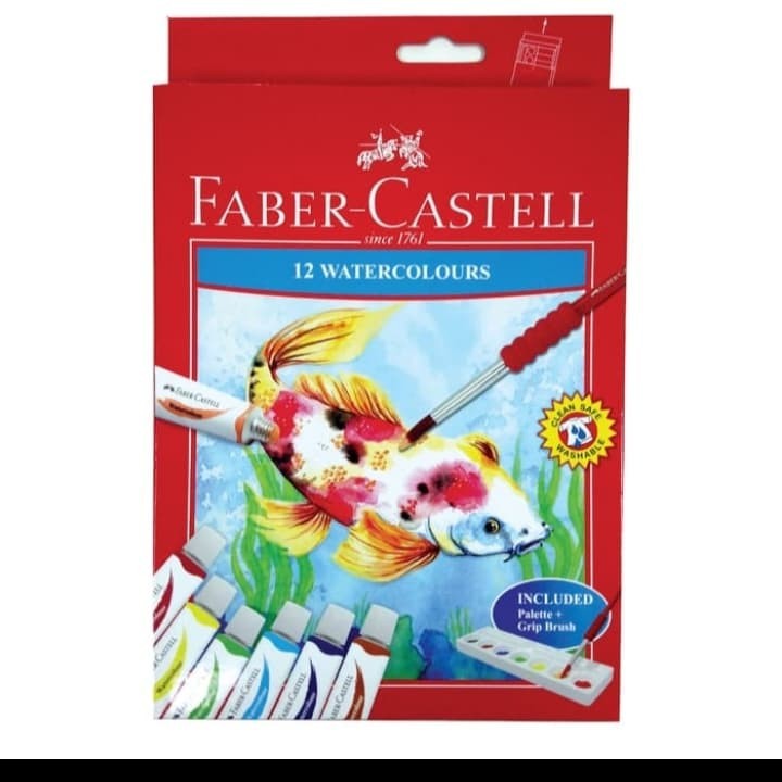 

Faber Castell Water Colour tube 12 ml 12 warna
