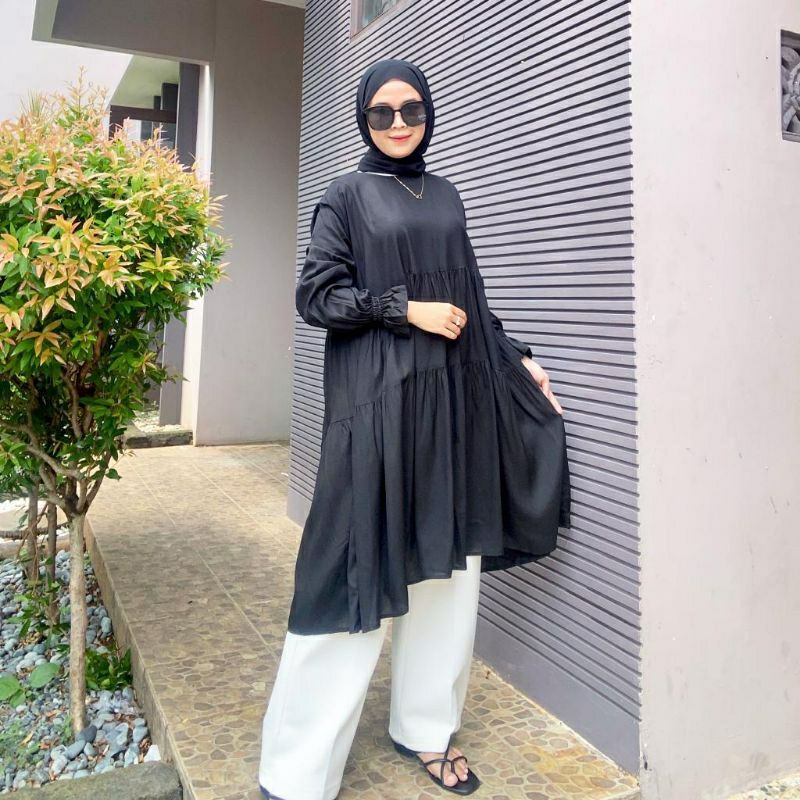 PLAIN TUNIK RAYON/TUNIK REMPEL POLOS