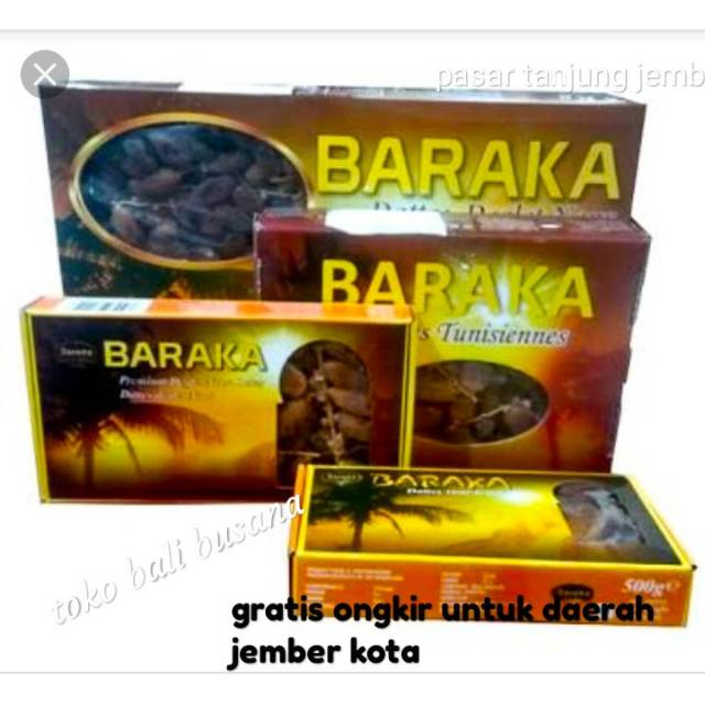 

Kurma baraka 1/2 kilogram barang masih baru