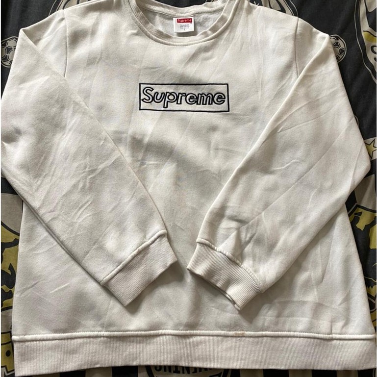 Crewneck Supreme Box logo x Kaws Second Original