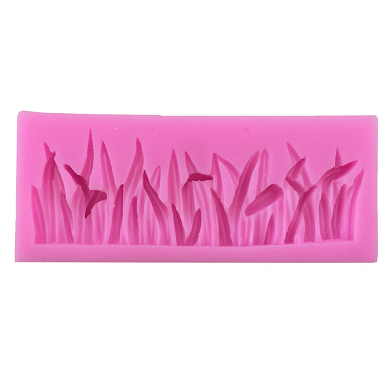 New DIY 3D Cake Decorating Grass Shaped Fondant Sugar Cake Silicone Mold Art Tools