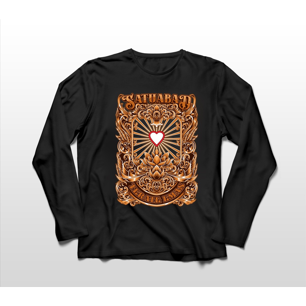 KAOS LENGAN PANJANG PENCAK SILAT SETIA HATI SATU ABAD TERATE EMAS 2 BIG SIZE JUMBO