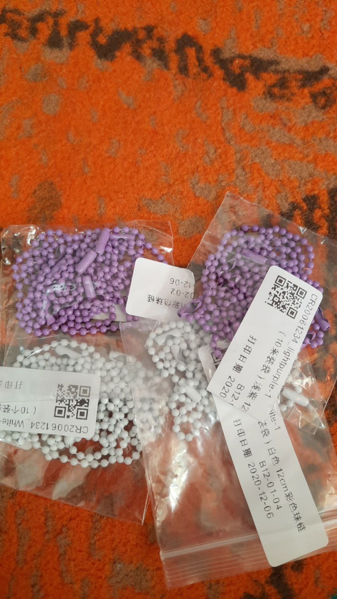 10pcs/pack Candy Color Metal Round Bead Chain For Clothes Accessories Handcraft Diy Accessories