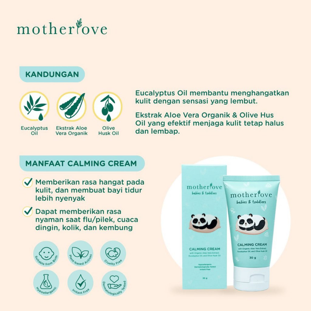 Motherlove Calming Cream Babies &amp; Toddlers 30 g