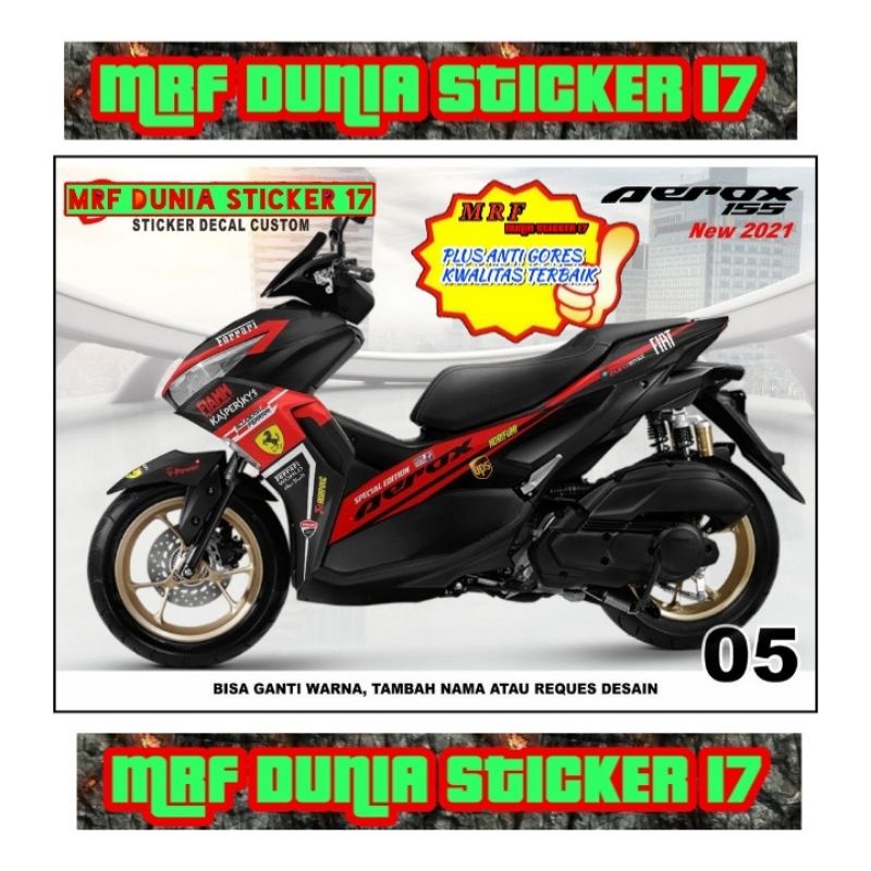 Decal Stiker Motor Yamaha Aerox 2021 Full Body Modifikasi 05