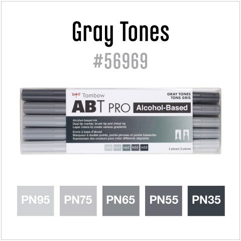 

TOMBOW COLORING BRUSH ABT PRO SET 5 GRAY