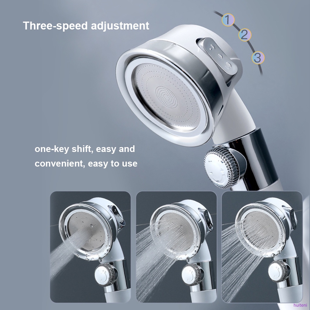 Shower Head Set Adjustable Handheld Showerhead Set Pressure Boosting Plating Bath Sprayer, White huiteni.id