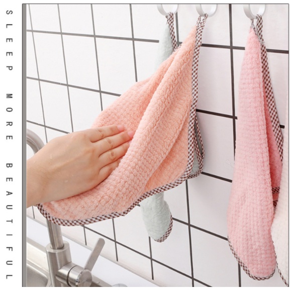 [TULALA SHOP]KAIN LAP MICROFIBER DAPUR LAP CUCI PIRING GELAS CORAL FLEECE/KAIN LAP PIRING ANTI MINYAK TEBAL