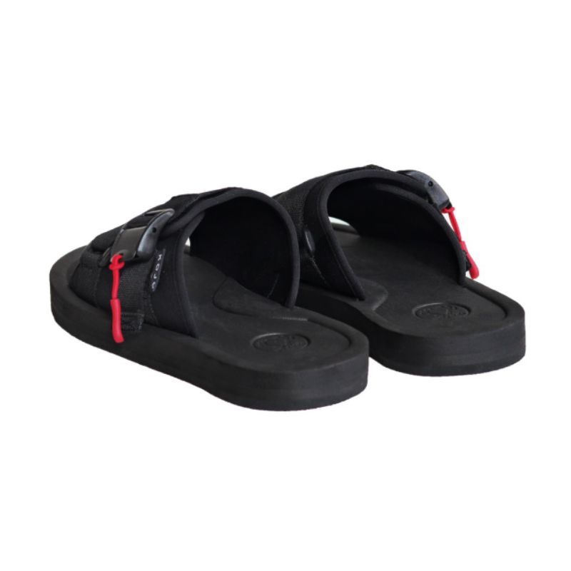 WOLF x KOJO |Sandal Slippers Unisex Anti Licin Sandal Slide Original Sandal Canvas SERIZAWA 2 Flip Flop Strap Black