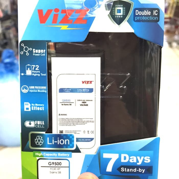 Vizz Double Power Battery Batre Baterai Vizz Samsung S8 G9500 G950 EB-BG950ABE