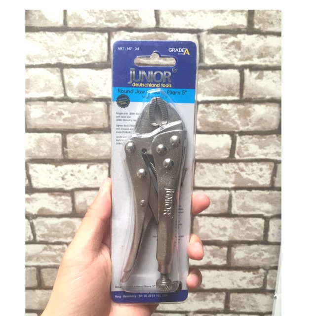 Tang Buaya Bulat Mini 5 Inch Junior Round Jaw Locking Pliers