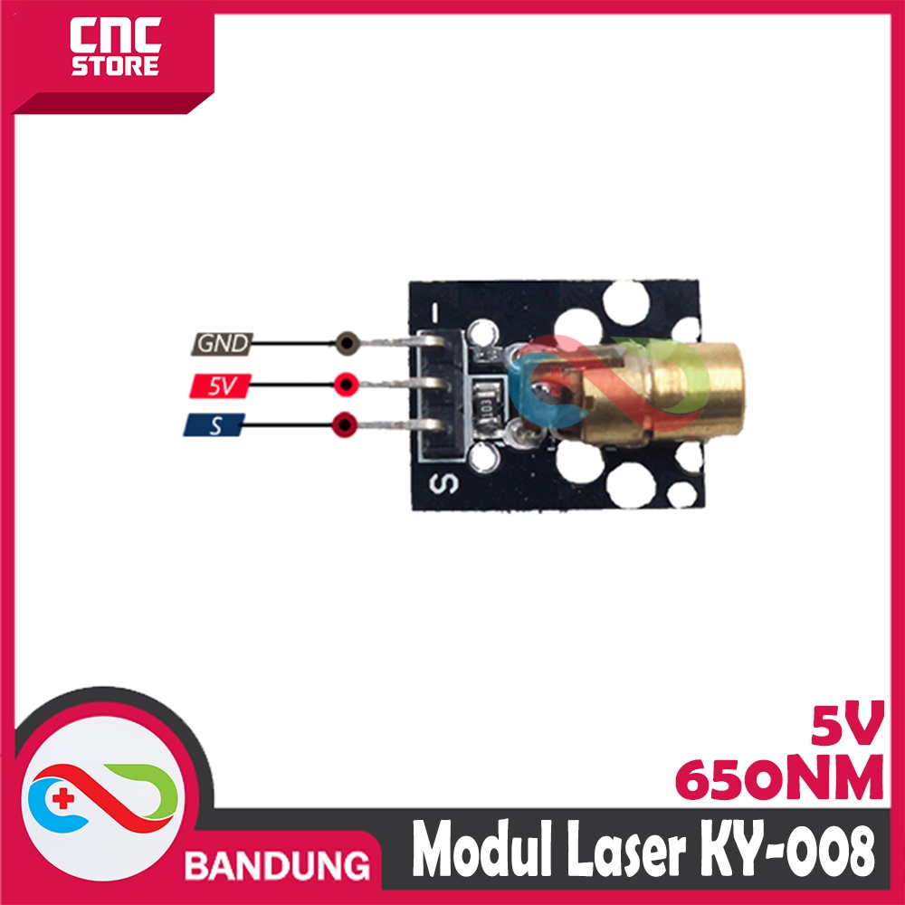 KY-008 LASER HEAD 5V 650NM COMPATIBLE WITH ARDUINO ESP8266