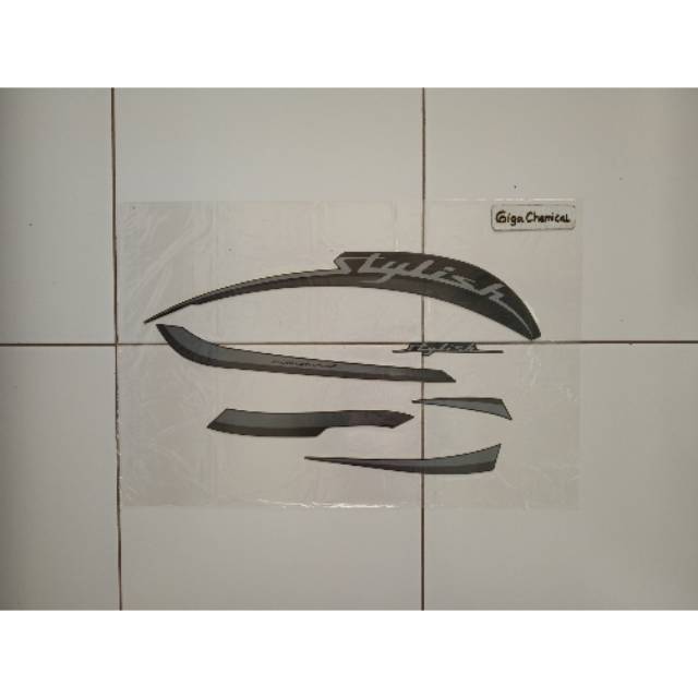 Striping Sticker Lis Scoopy Stylist 2019 2020 Hitam Original