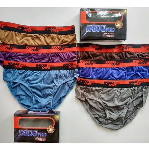 3 Pcs Celana Dalam Kasogi Pro One | CD Karet Boxer Pria Dewasa Laki Laki Underwear Pakaian | Sguna 3 Pcs