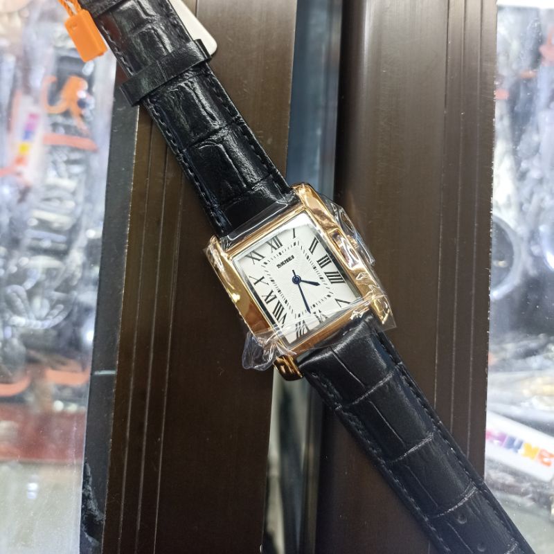 Jam tangam cewek SKMEI 1085 leather original tahan air