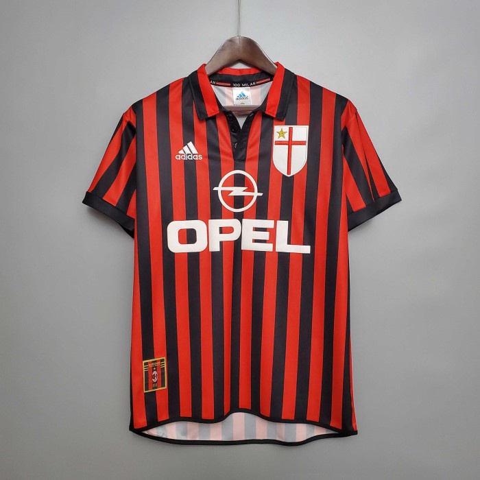 Jual Jersey Retro AC Milan Home Centenary 1999/00