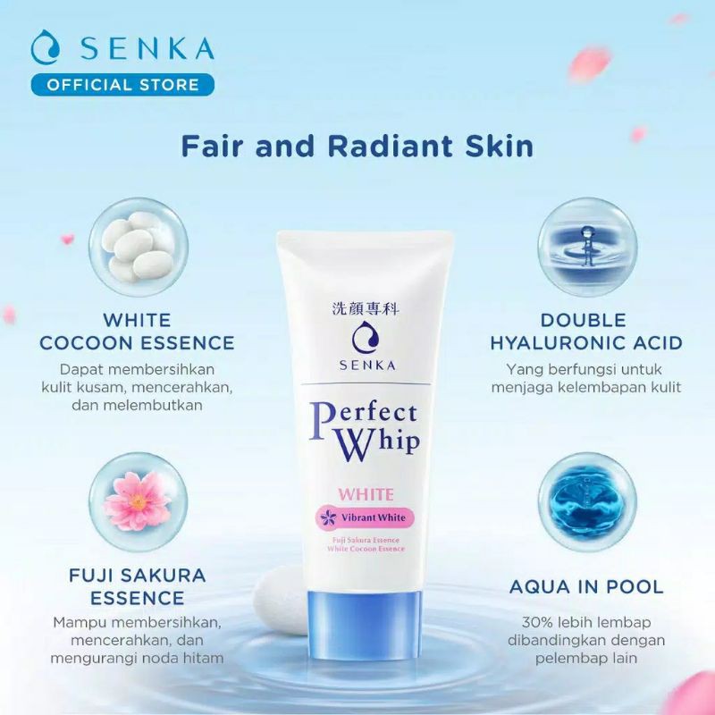 FACIAL WASH SENKA PERFECT WHIP-WHITE 50GR