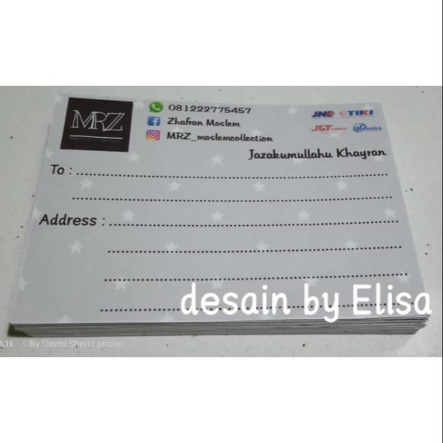

Stiker pengiriman olshop
