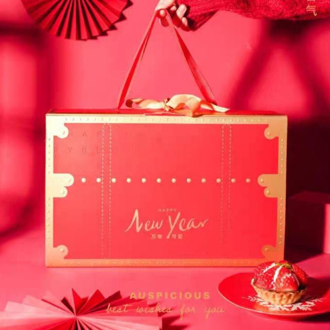 

kotak souvenir imlek merah elite box imlek premium isi 6