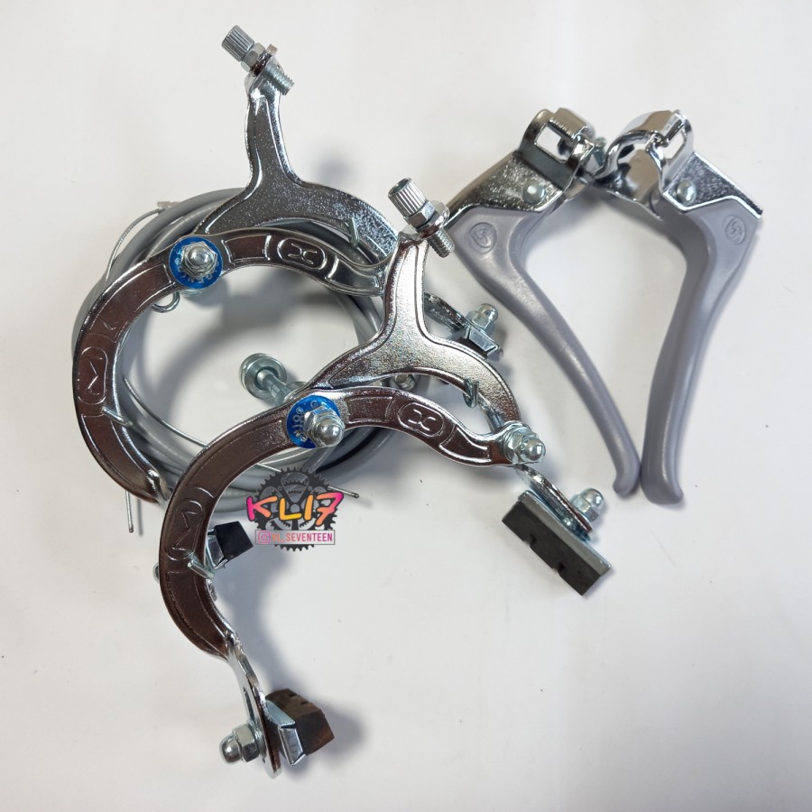 REM SEPEDA BMX GENIO REM U BRAKE BMX REM JEPIT SEPEDA BMX SATU SET