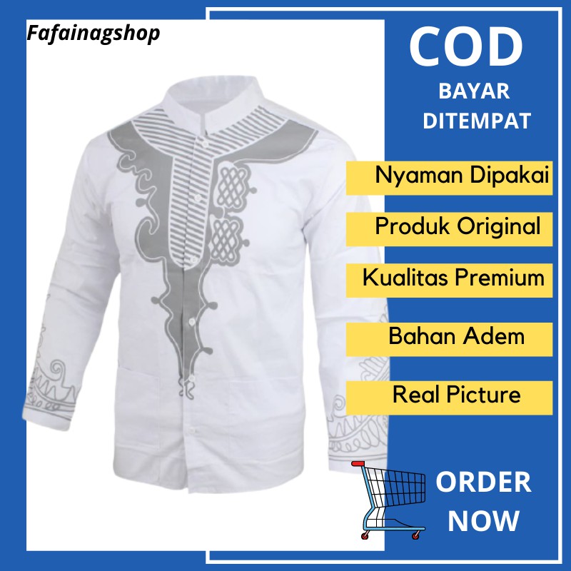 Pakaian Pria Kemeja Lengan Pendek Kemeja Cowok Kekinian Baju Koko Dewasa I5O2 Kemeja Cowok Premium K