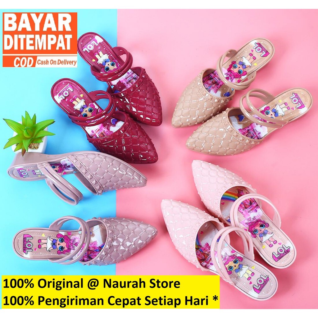 Sandal Anak Slop LOL Tali Balance 629 Original Senda Anak Tebal Jelly Import Lentur Diskon Promo