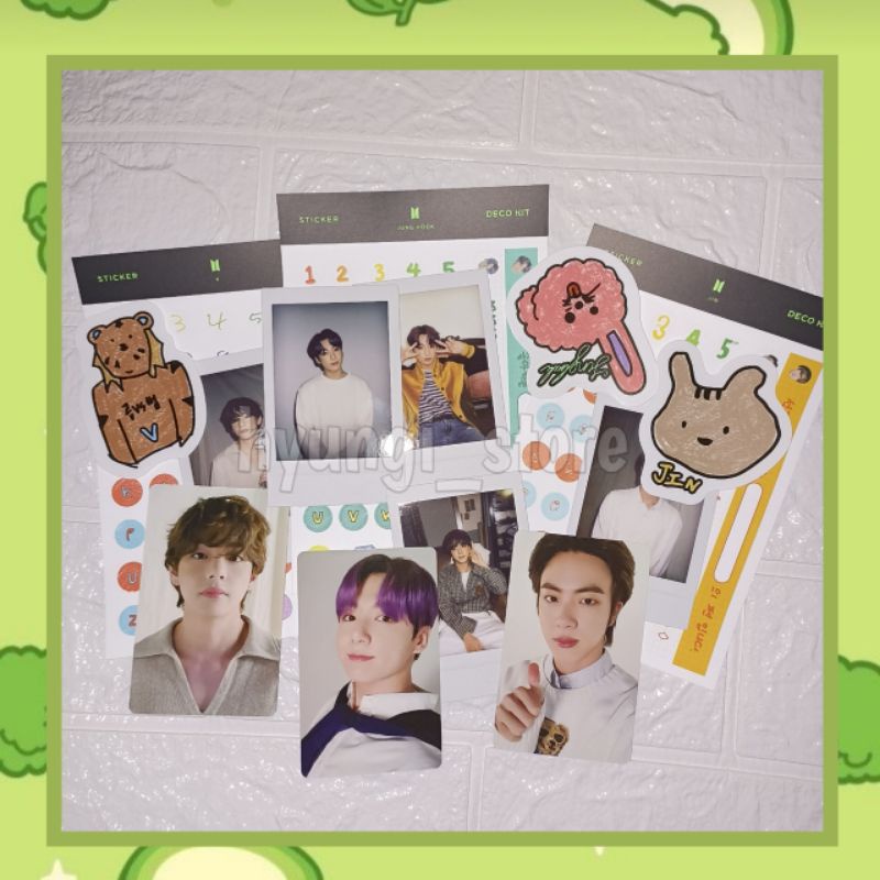 SHARING DECO KIT MEMBER SET - TAEHYUNG JIN JUNGKOOK - SHARING DEKO KIT