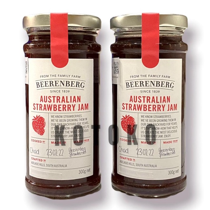 

Selai Beerenberg Australian Strawberry Jam / Selai Stroberi Australia Gluten Free 300G