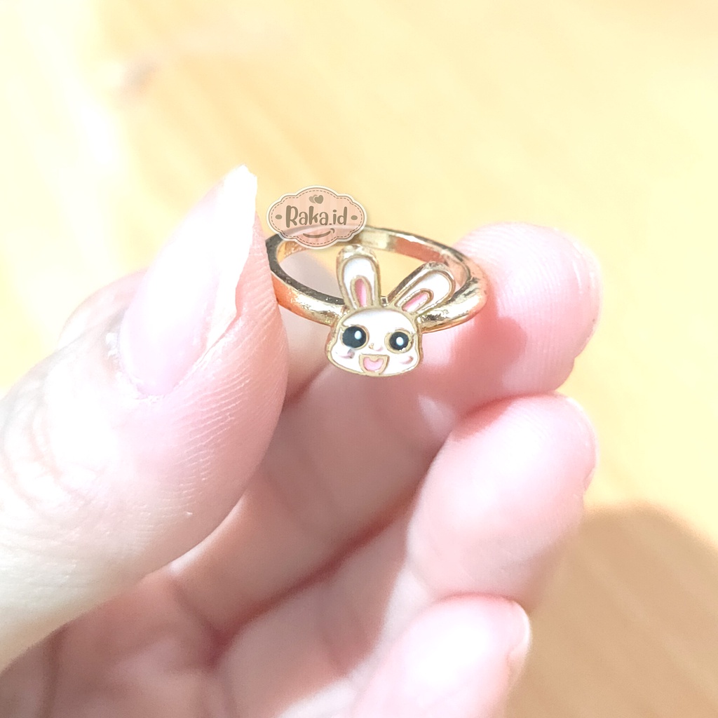 Cincin Anak Motif Rabbit Kelinci Bunny Pink Perhiasan Cantik Anak 1031