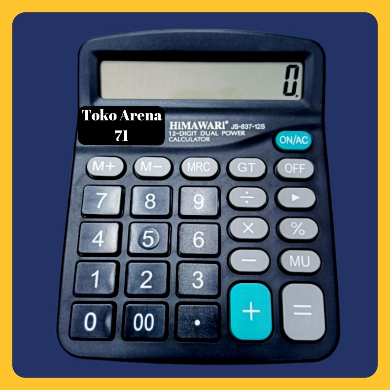 

Kalkulator Calculator 14Digit 2 Power Big Display HIMAWARI JS-837 12s JS837 12s