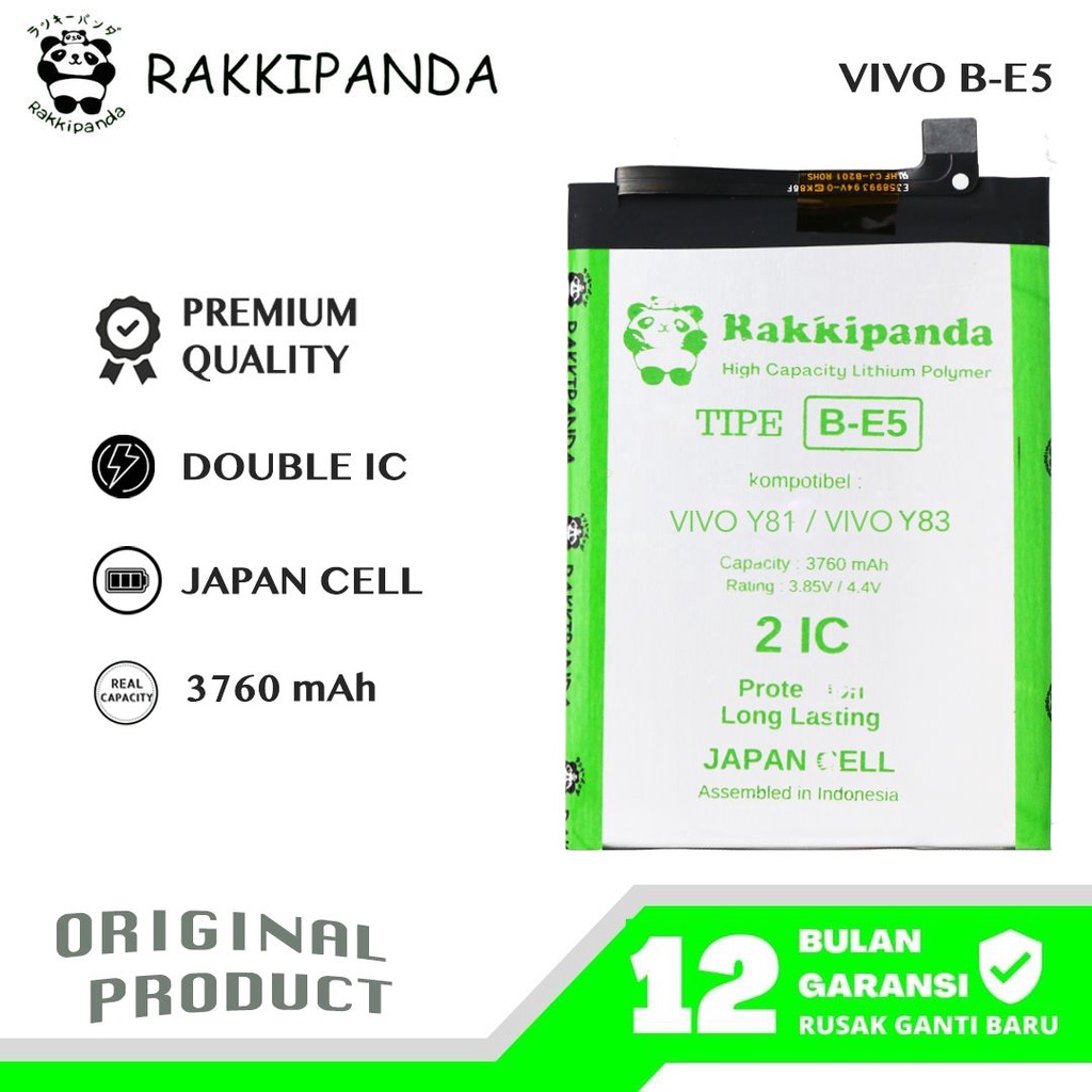 R/K- RakkiPanda - B-E5 BE5 B E5 Vivo Y83 / Y81 Batre Batrai Baterai