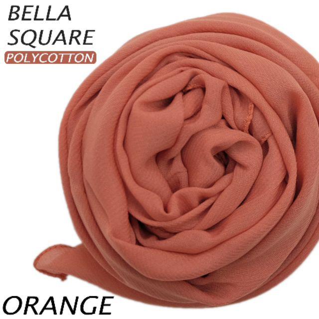 JILBAB SEGIEMPAT BELLA SONIC B LASER CUT ANSANIA-BELLA SONIC ORANGE