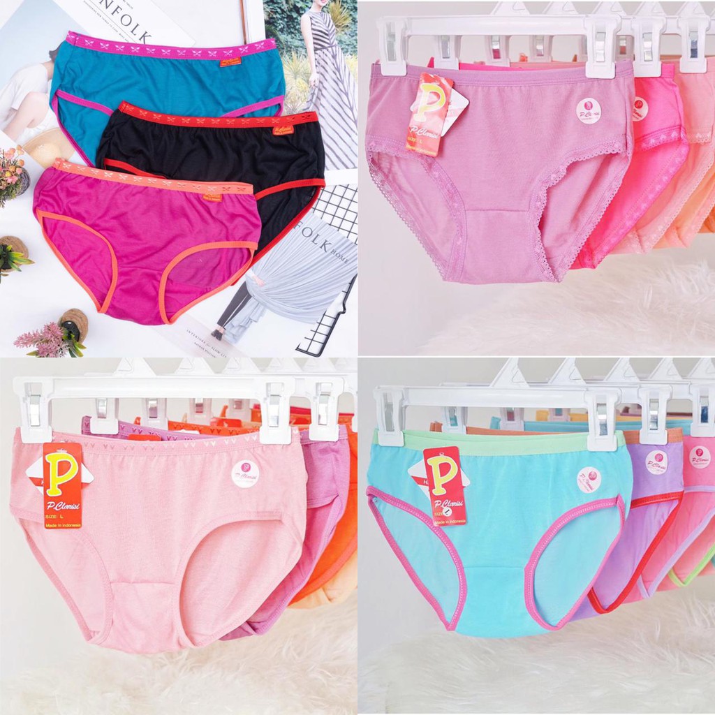 Kancut Cangcut Cawat Undies celana dalam wanita polos & renda size M,L,XL,XXL