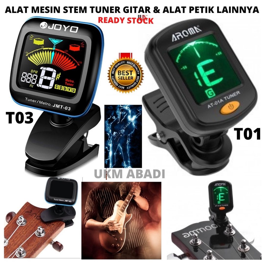 Mesin Alat Stem Tuner Gitar Biola Violin Ukulele LED Portabel 111164