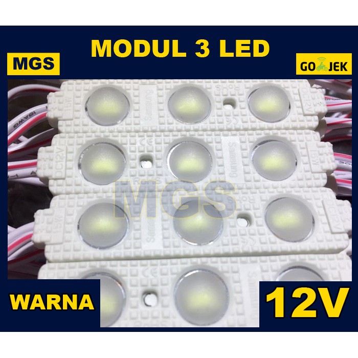 100Pcs Modul 5630 3 LED Tipe 6815 12V - Warna