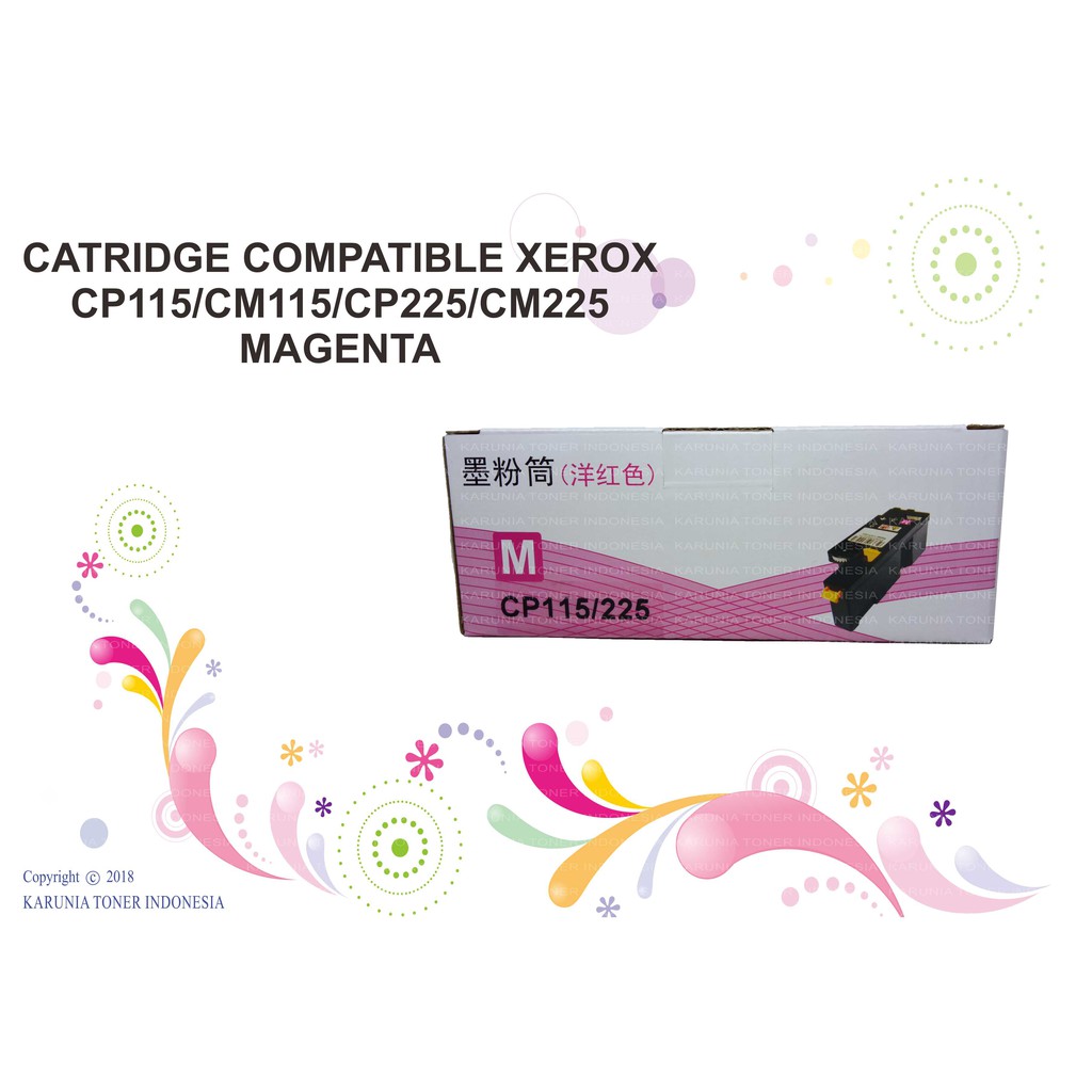 Toner Cartridge Compatible Xerox cp115 cm115 cp225 cm225 cp116 Magenta