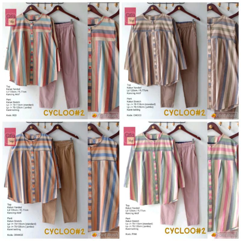 NEW CYCLOO #2 SETELAN CELANA WANITA JUMBO DAN STANDART BAJU KERJA KANTOR MODIS