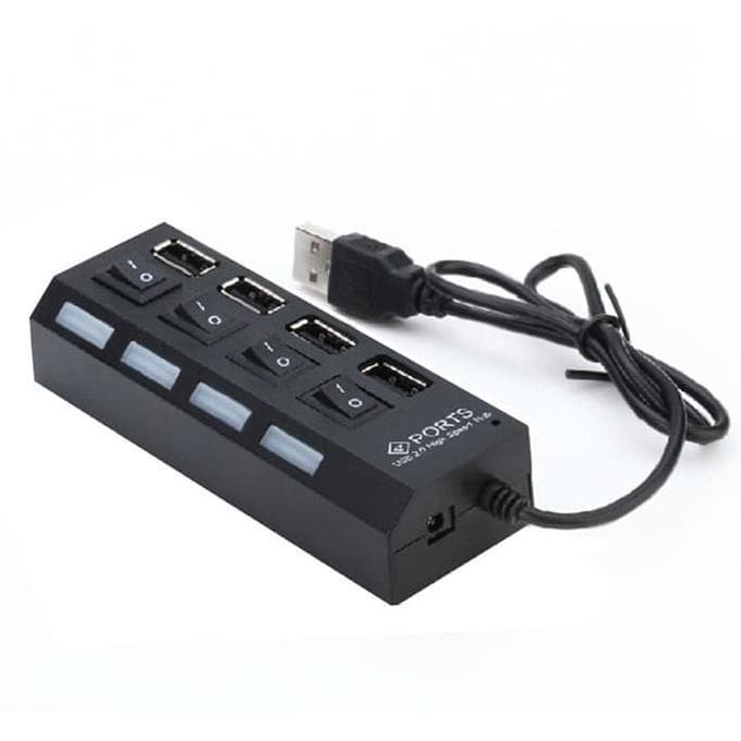 USB HUB 4 Port 7 Port On Off Power Indikator High Speed