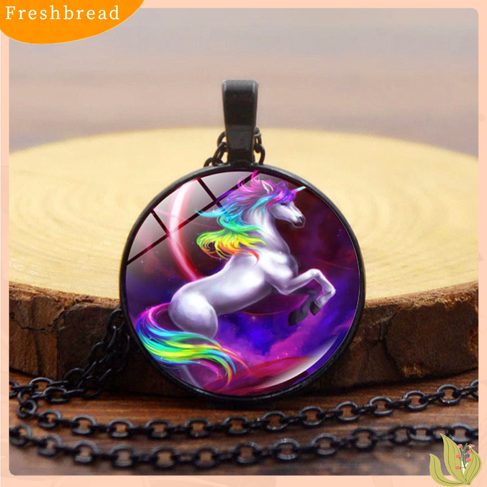 [TERLARIS]Fashion Colorful Unicorn Pendant Necklace Men Women Jewelry Cocktail Party